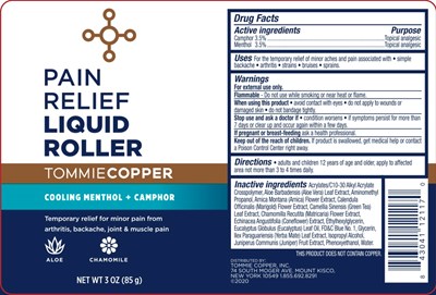 Label (Tc Pain Relief Roller 3oz)
